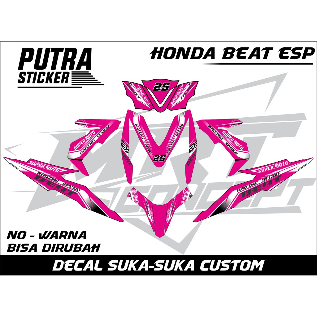decal sticker honda BEAT ESP custom