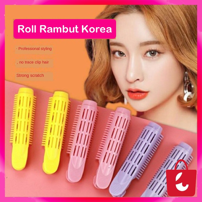 [Terbaru] Roll Rambut Korea Jepit Rambut Klip Rambut Roll Hair Styling Gelombang Rol Rambut