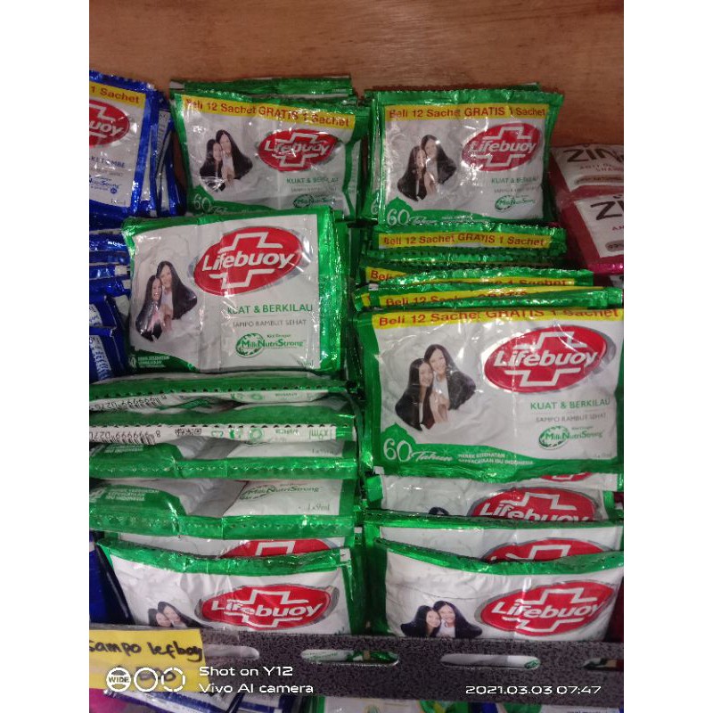 Shampo Lifebuoy 12 Sachet / Shampo Lifeboy Renceng