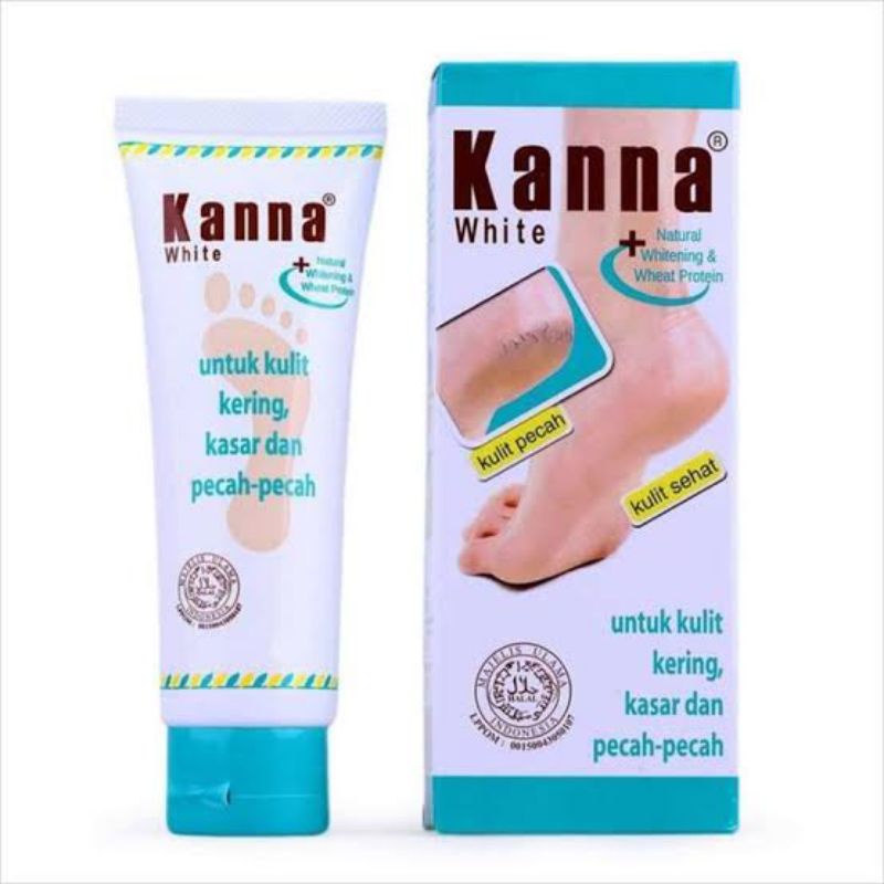 ORIGINAL KANNA WHITE 30 GRAM / FOOT LOTION KRIM KAKI KULIT KERING 30 G
