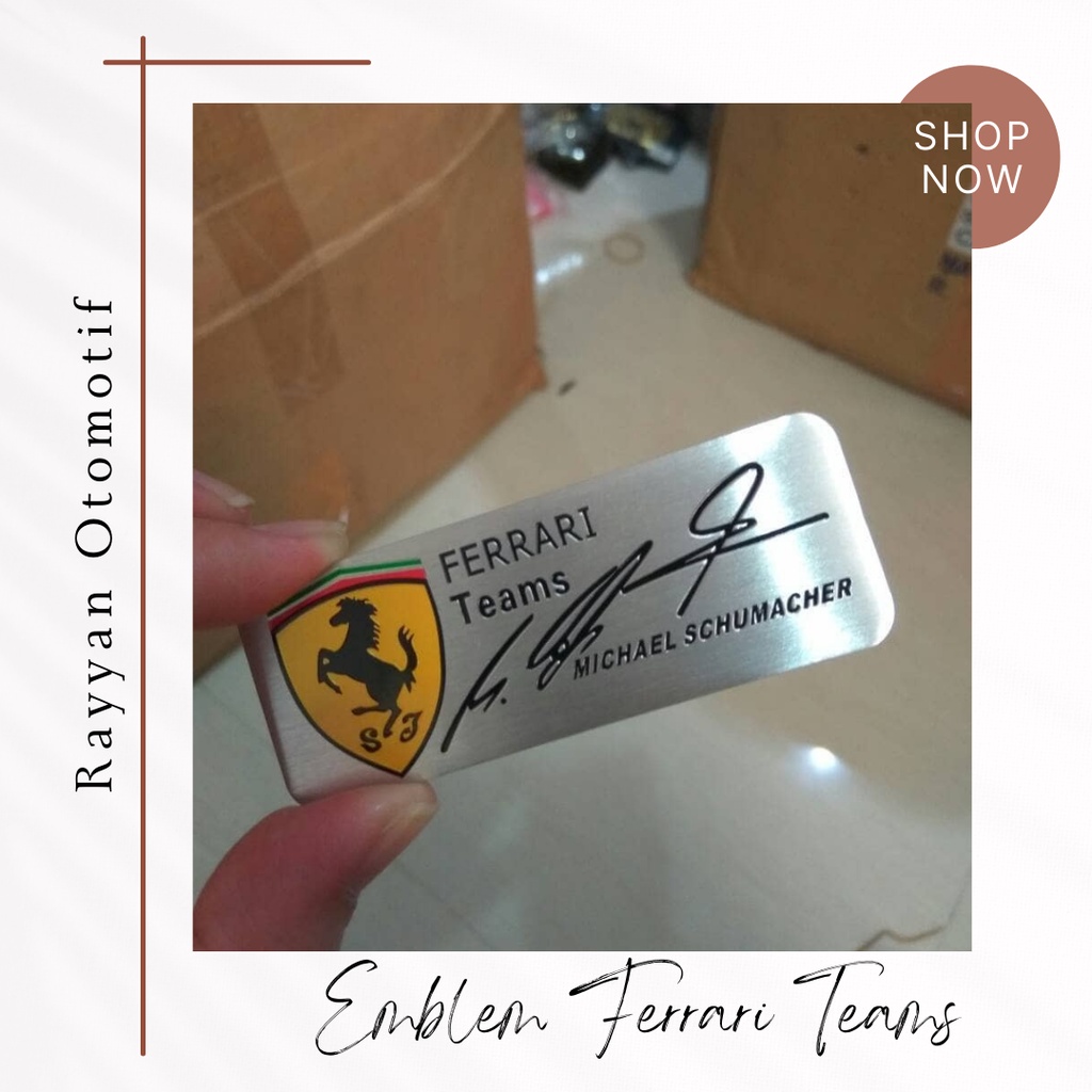 emblem Ferrari teams by michael Schumacher