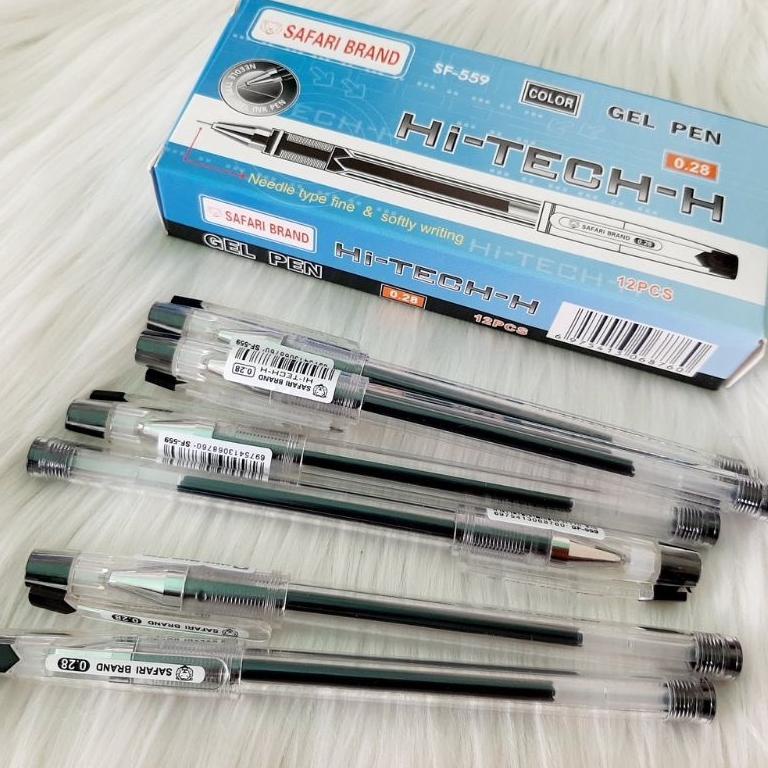 

PALING DIMINATI Bulpen Hitech-H Safari Pen Gel Bolpoin (1pak = 12pcs) ♪ 865