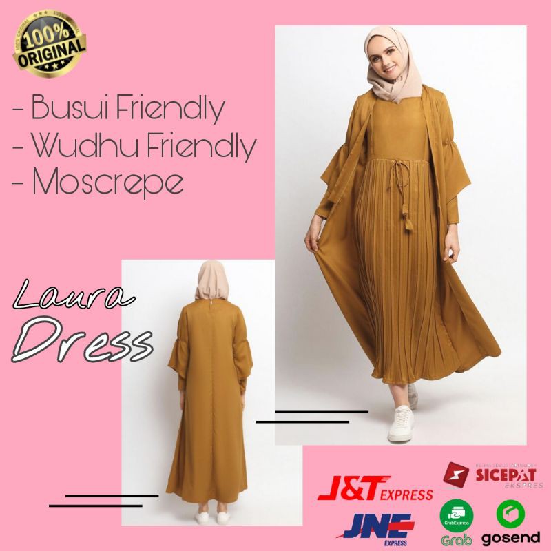 Gamis Muslim Wanita Laura Dress | Dress Muslim