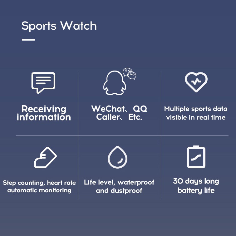 [Murah Lebay] Y68 Smarwatch Sport Waterproof Bluetooth Smart Watch Fitness Tracker Wristband Pedometer Heart Rate Sleep Monitoring