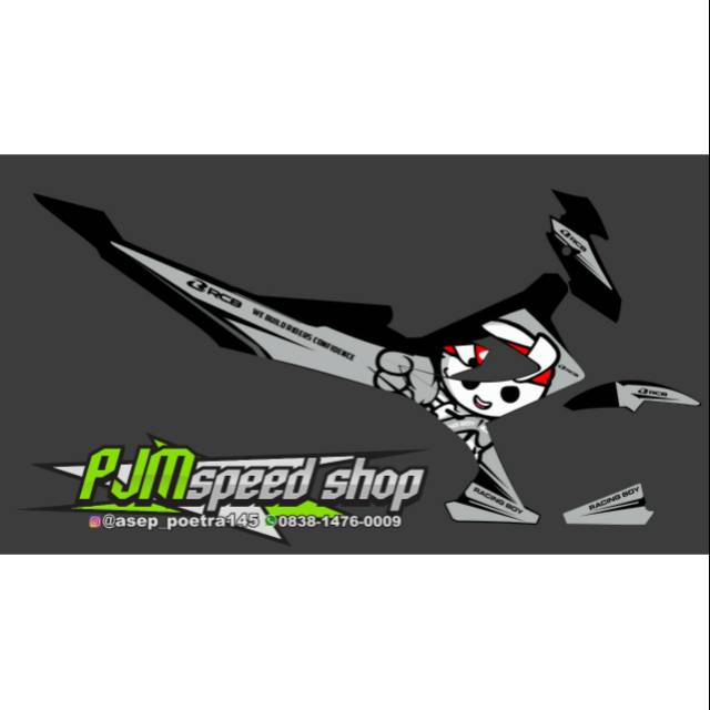 Striping custom satria FU facelift motip RCB