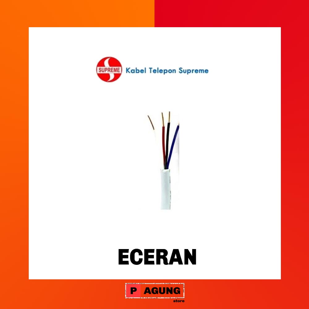 Kabel Telepon Supreme 2 Pair 2x2x0,6 Eceran Meteran
