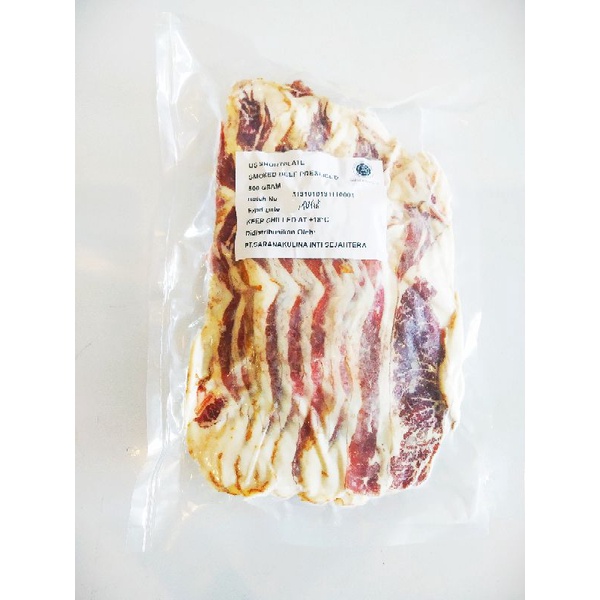 

Smoked beef US Short plate 500gr