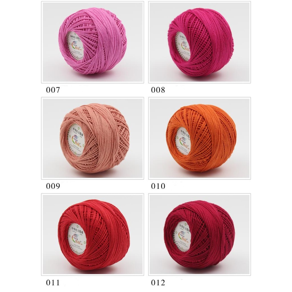 1-20 benang rajut katun renda/ Lace yarn KRP3
