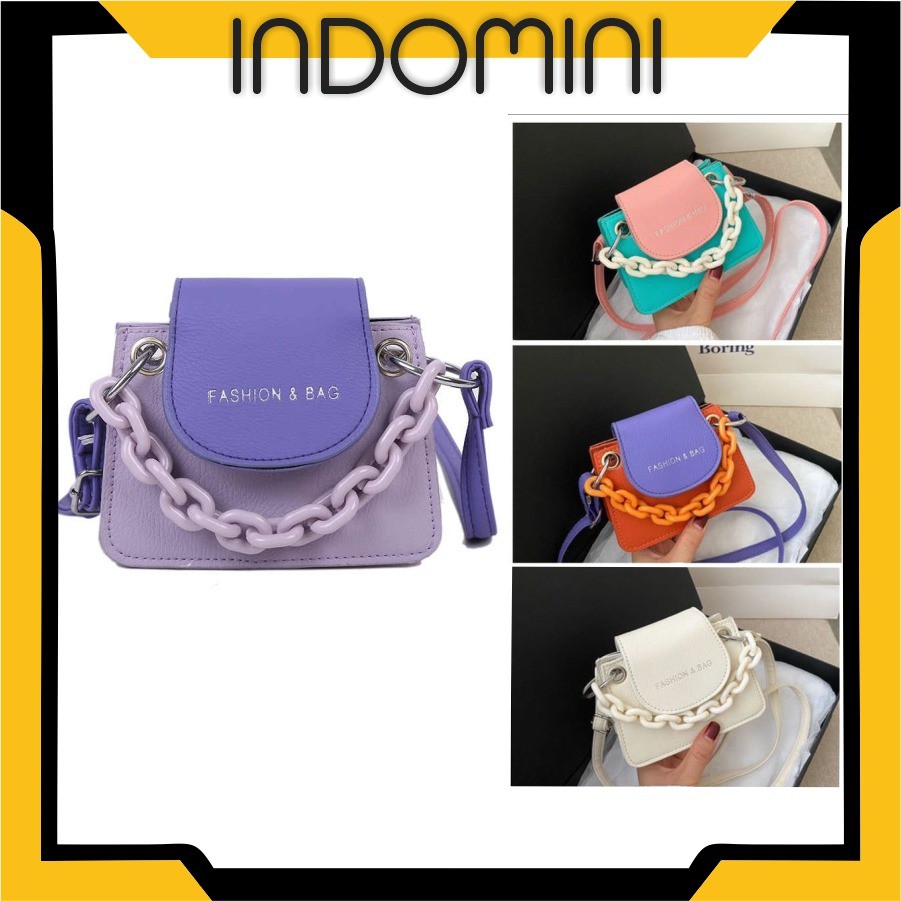 INDOMINI W160 SlingBag Mini Fashion Wanita Import - Wanita Casual Selempang High Quality COD