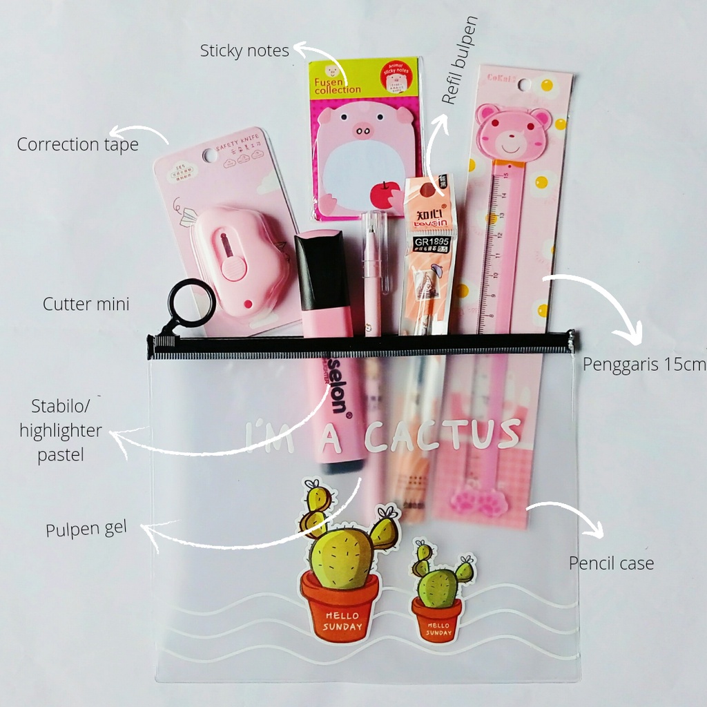 

(PART 2) SET ALAT TULIS 7 IN 1/PAKET ALAT TULIS 7 IN 1/SET STATIONARY FANCY/SET STATIONERY AESTHETIC