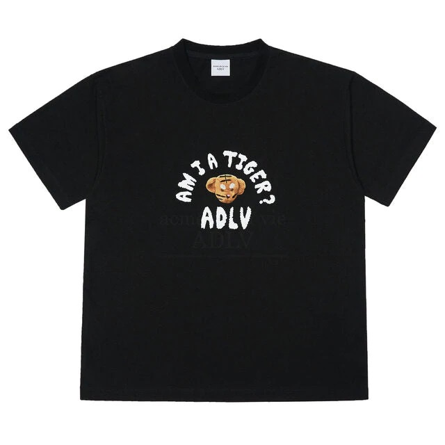 ADLV Tiger Teddy Bear Doll Tee Black 100% Authentic