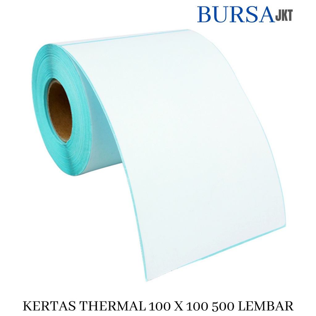 KERTAS STICKER THERMAL UNTUK CETAK RESI ONLINE 100 X 100 MM