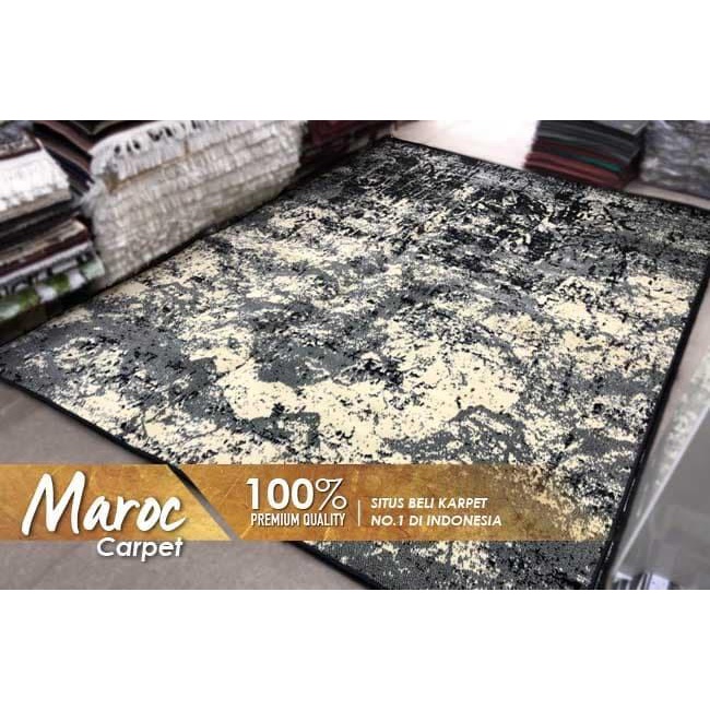 Karpet | Maroc Karpet 15 Black 160X210