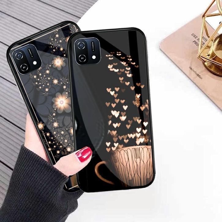 Paling Sesuai.. Softcase Glass Oppo A16K A16e [G106] - Softcase Mirror - Softcase Kaca Oppo A16e - S