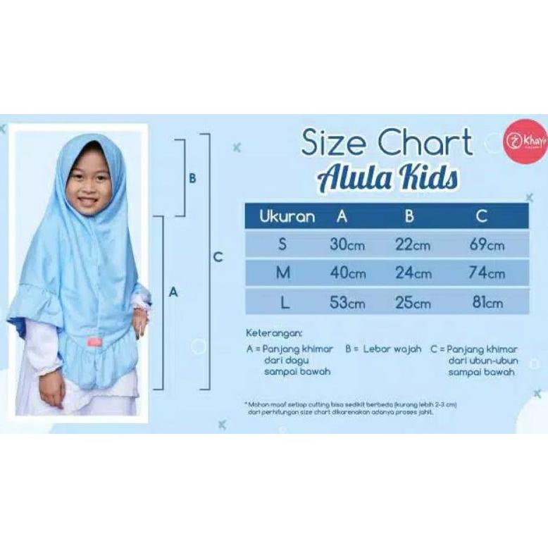 Alula Kids By Khayr Moswear  Hijab Kaos Hijab Instan Anak