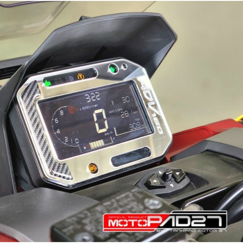 Garnish antigores spidometer Honda Adv 160 bahan akrilik