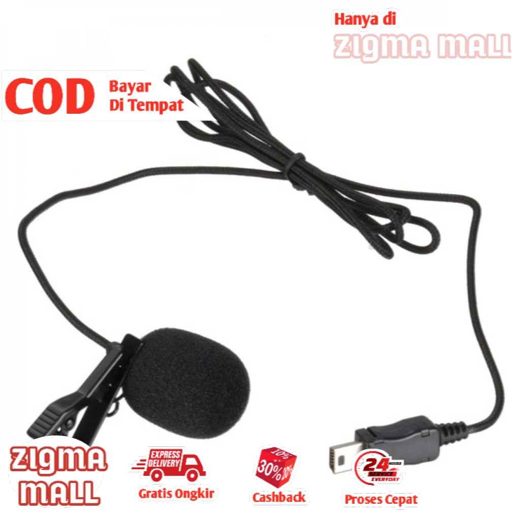 COD USB Stereo Microphone GoPro 3/4 Mic Action Camera Go Pro Suara Jernih Mikrofon USB Kamera Aksi M