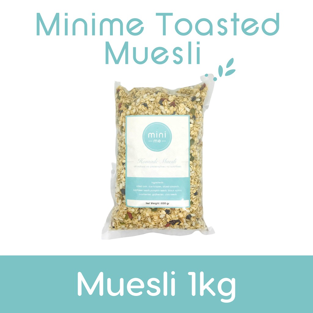 

MINIME Granola - Toasted Muesli 1000gr (with chia seeds & wild blueberry)