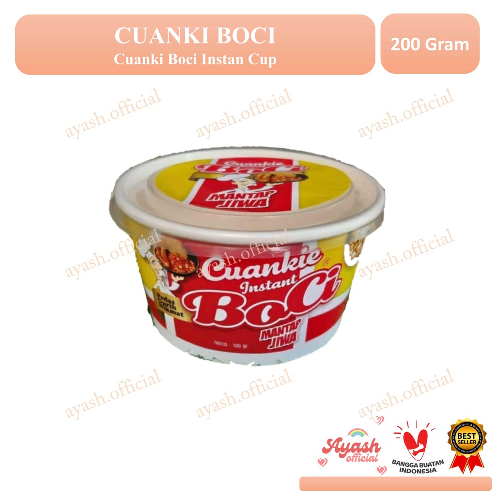 

CUANKI BOCI - BOCI Cuanki Instan Cup siap makan- TERLARIS & TERPERCAYA