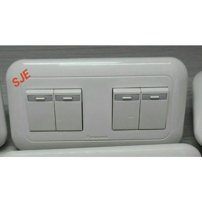 Saklar Four 4 Gang Panasonic 4 Xwej5531 + Wej8049W