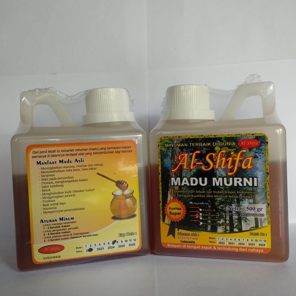 

Madu Murni Al Shifa 500gr Madu Muri Asli Pilihan Kualitas Terbaik 100% Produk Original