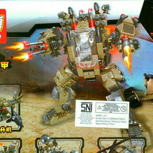Lego Tentara Robot 6 in 1 SNI Lego Army Mecha Lego ZHBO