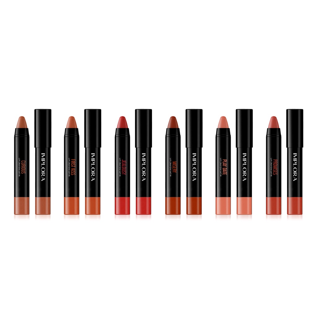Implora Lip Crayon Satin, LIPSTIK, LIP CREAM, LIP GLOSS