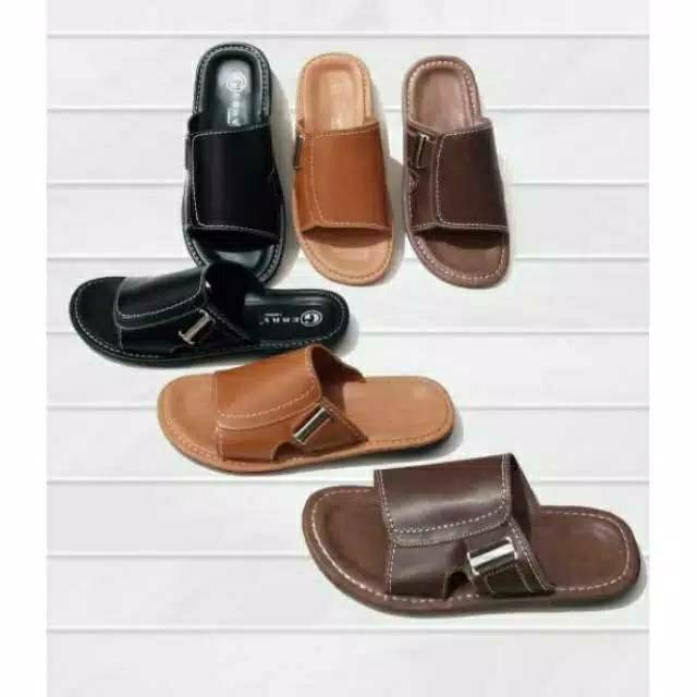  Sandal  kulit  pria asli garut Shopee  Indonesia