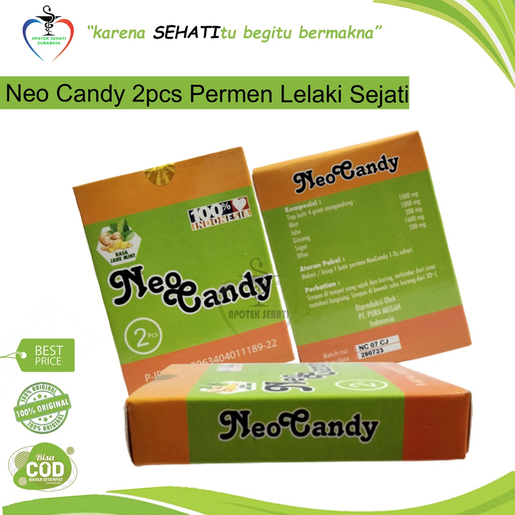 NEO CANDY MAN 2PCS HERBAL PENINGKAT STAMINA PRIA