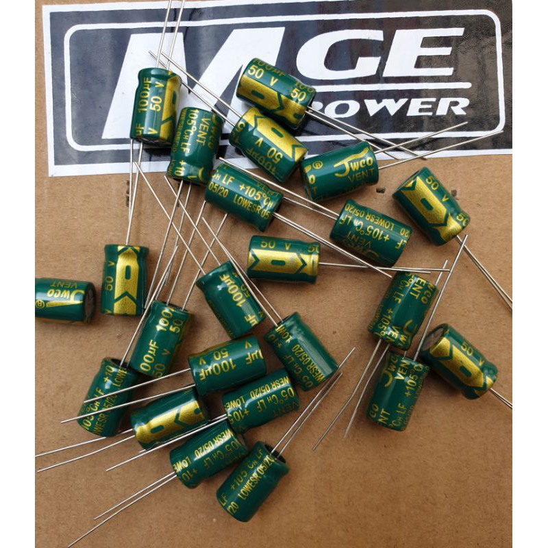 Elco Capasitor 100uf 50v JWCO VENT
