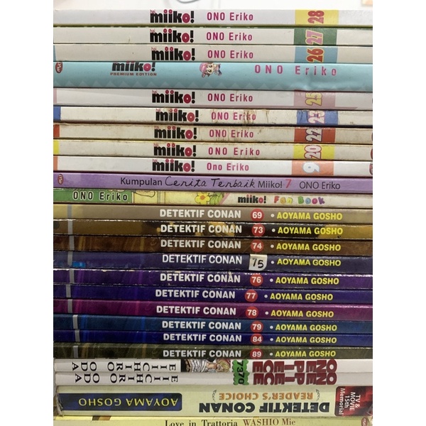 [preloved] komik bekas detektif conan hai miiko one piece love in trattoria