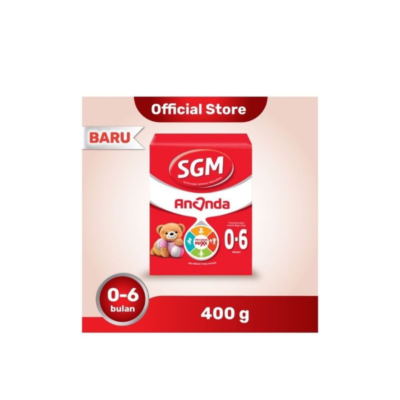 

SGM Ananda Susu Formula Untuk Bayi 0-6 bulan 400gr