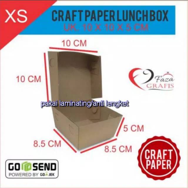 

isi 25 pcs Box takoyaki/Lunch box craft (dengan laminating)