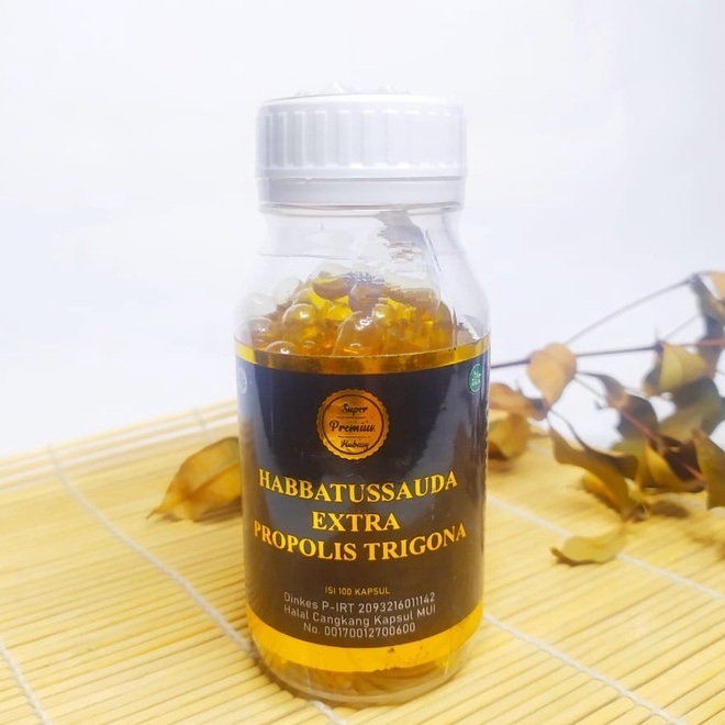 Habbatussauda Extra Propolis Trigona Super Premium isi 100 Kapsul