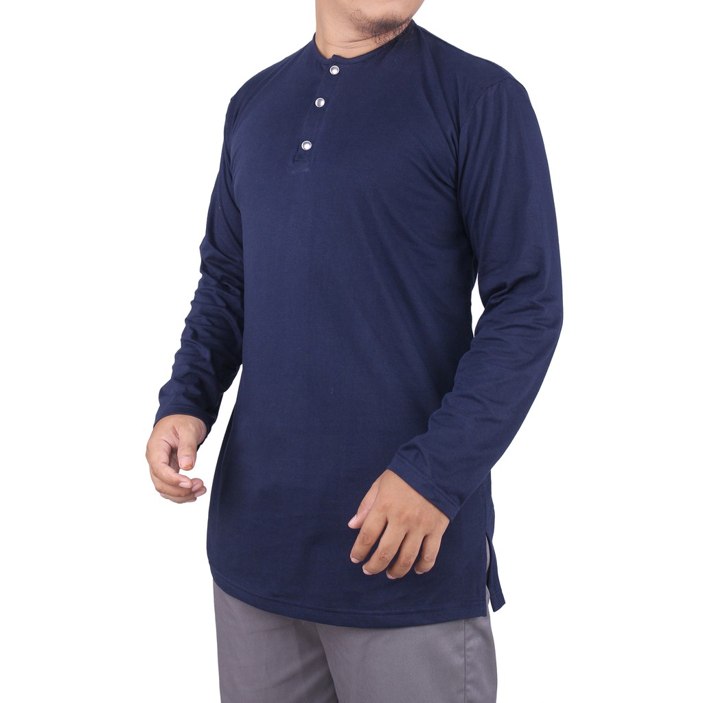 Baju Koko Kurta Kaos Pakistan lengan Panjang