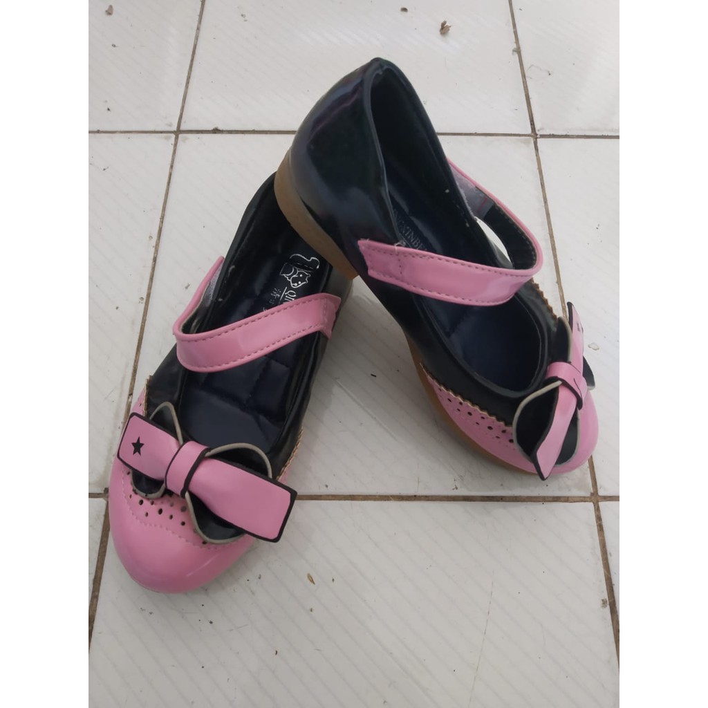 sepatu fashion anak model pantofel PA 09 PINK