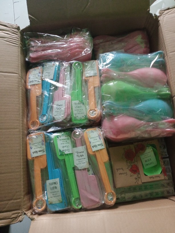 Souveniir Sgs Sendok Garpu Sumpit Melamin Import Kemas Mika