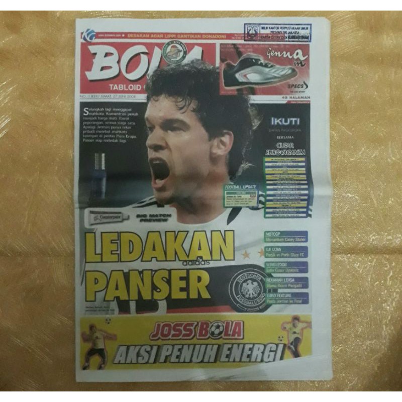 Majalah TABLOID BOLA 27 Juni 2008