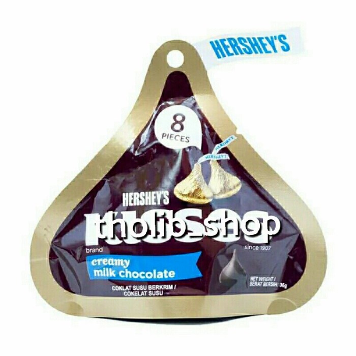 

Hershey's kisses creamy milk chocolate isi 8 pcs 36gr