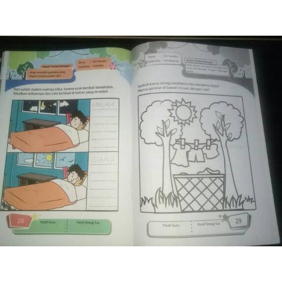 READY STOCK BUKU PAKET TEMATIK TK A dan B BUKU PAUD BUKU PAKET BELAJAR UNTUK TK dan PAUD [7O2]