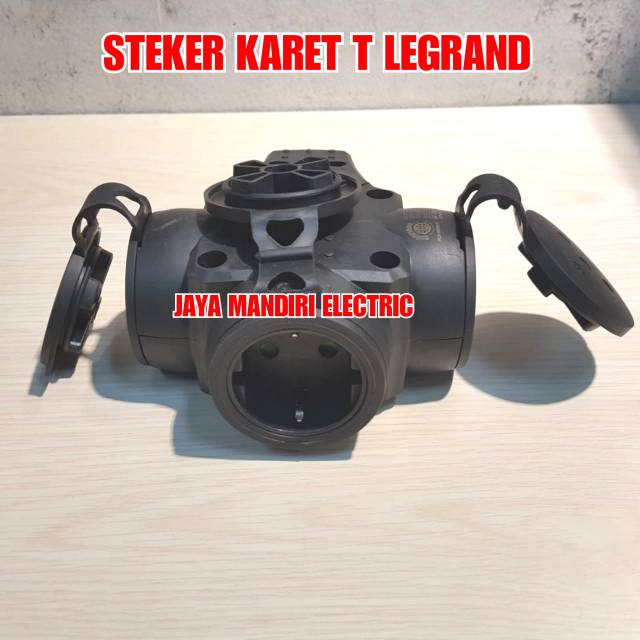 STEKER KARET T LEGRAND / STOP KONTAK T 2 PIN IP44 LEGRAND 051366 ORI