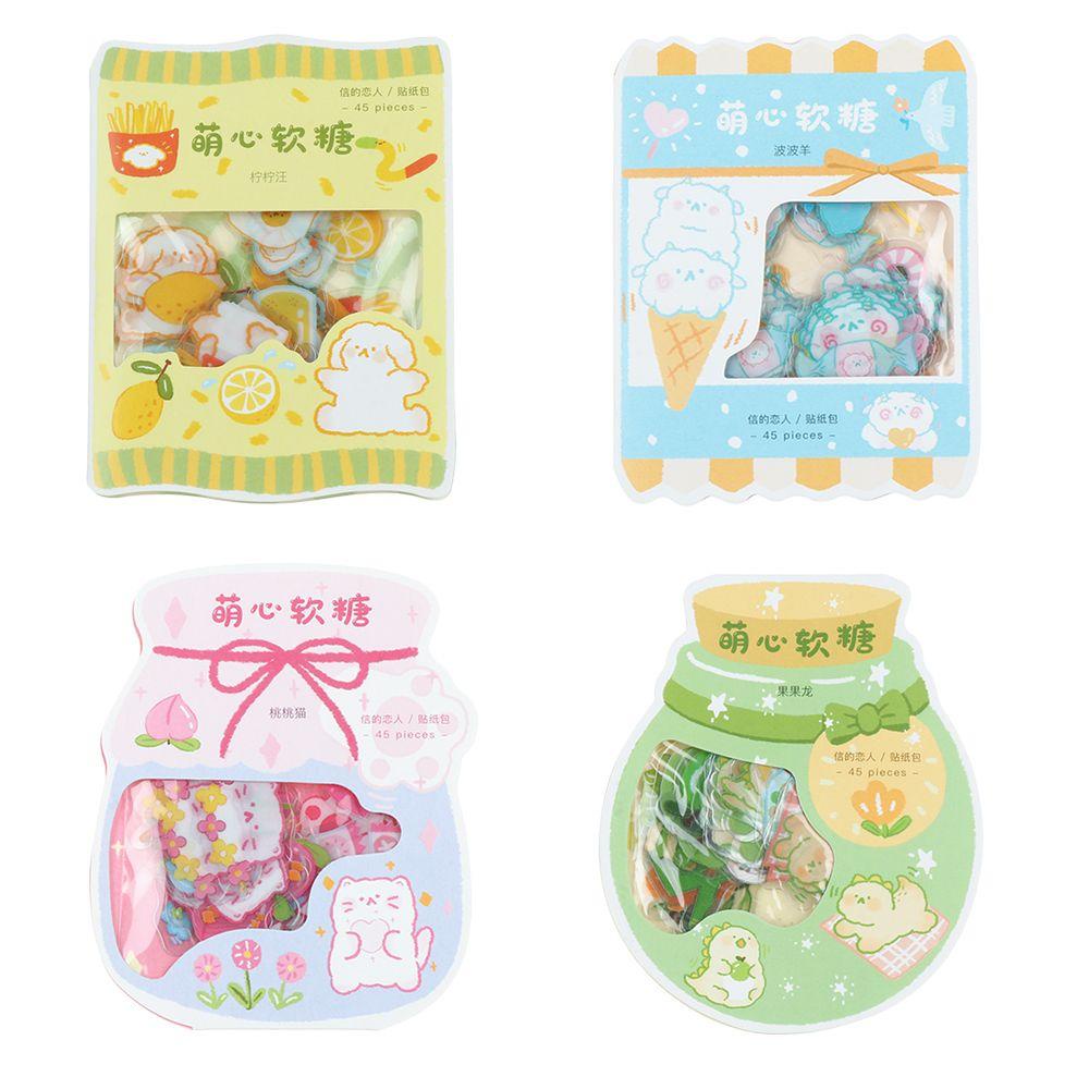 R-flower Animal Stiker Stationery Scrapbooking Label Lucu