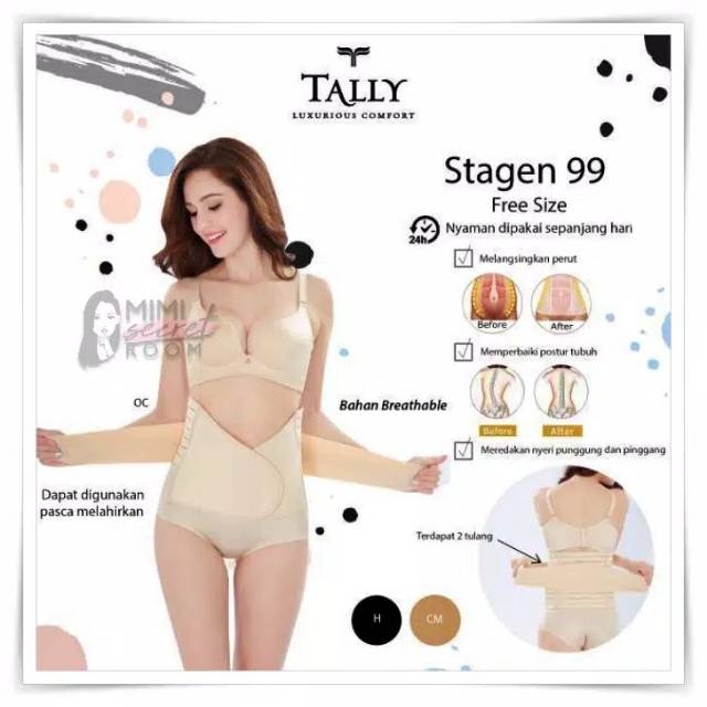 Stagen Korset Pasca melahirkan Tally St. 99 double Perekat