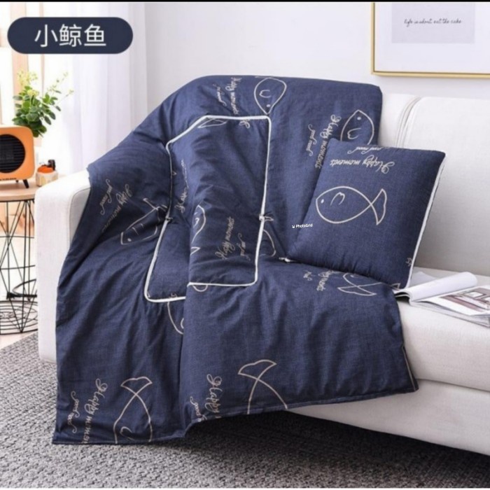Selimut Traveling Selimut Mobil Bantal Selimut Selimut Bantal 2In1 01