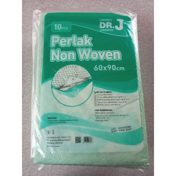 Perlak  Non Woven / underpad dr J Onemed