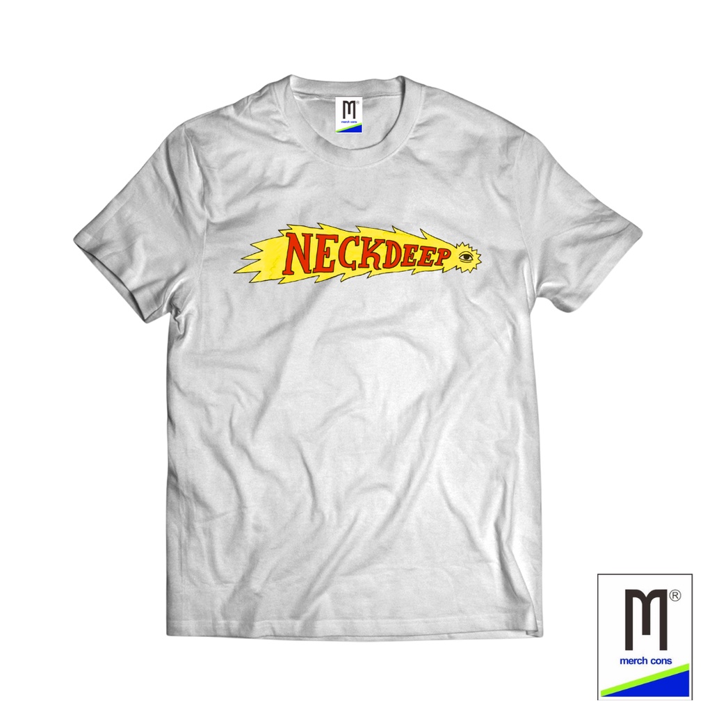 TSHIRT MARCHANDISE BAND NECKDEEP PUTIH