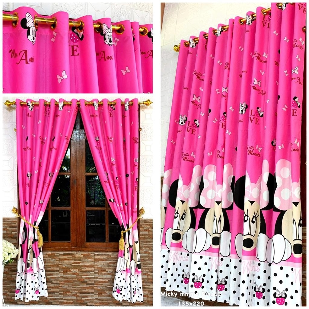 Gorden Lucu Gorden anak Lebar 135 Tinggi 220 Kain Halus dan Lembut Gorden Minimalis