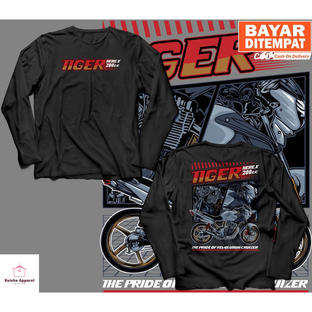 KAOS BAJU LENGAN PANJANG HONDA TIGER CEPER HEREX 200CC