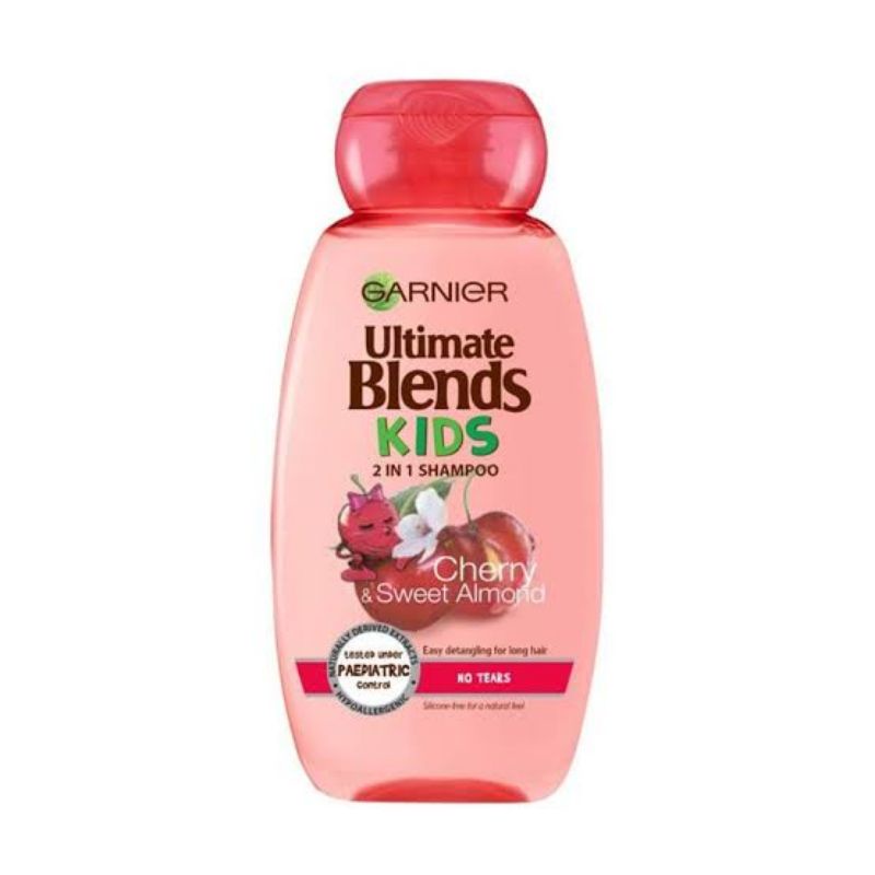 Garnier Ultimate Blends Kids 2in1 Shampoo - CHERRY &  SWEET ALMOND (250ml)