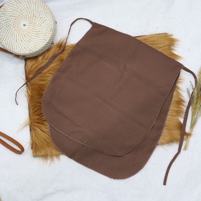 Cadar Khimar Dua Lapis/Layer Bahan Wolfis/Woolpeach-Milo